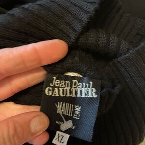 Jean Paul Gaultier Y2K Black Knit Pullover